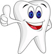 Tooth with thumb up