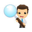 funny cartoon office worker