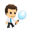 funny cartoon office worker