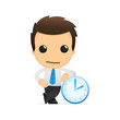 funny cartoon office worker