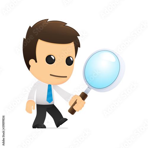 Vector: funny cartoon office worker funny cartoon office worker