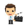 funny cartoon office worker