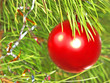Red Christmas ball.