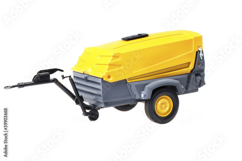 Photo: View of a model of movable air compressor View of a model of movable air compressor