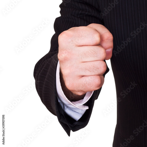 Photo: businessman fist businessman fist
