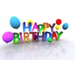 Happy Birthday - 3D