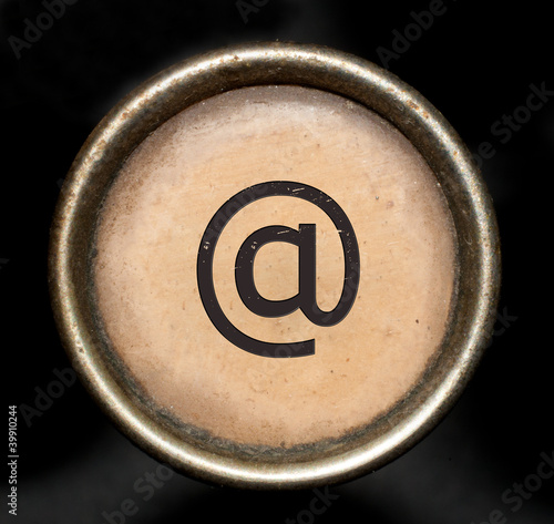 Photo: Font consisting of keys of a typewriter Font consisting of keys of a typewriter
