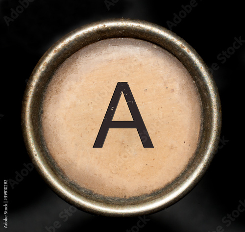 Photo: Font consisting of keys of a typewriter Font consisting of keys of a typewriter
