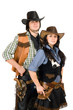 Photo: young cowboy and cowgirl young cowboy and cowgirl
