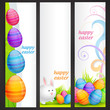 set of easter banner