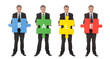 Group of business people holding jigsaw puzzle