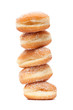 Foto: stack of donuts heart-shaped stack of donuts heart-shaped