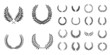 Vector: Wreath Set Vector Wreath Set Vector