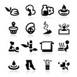 Spa icons set - elegant series
