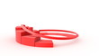 3d graph growing with arrow sign. HD. Mask.