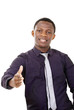 Handshake - handsome man of african descent