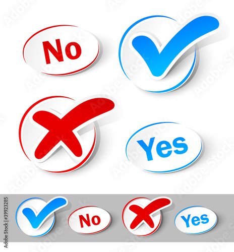 Check mark <em>Yes and No</em> by Maksim Pasko, Ro