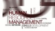 HRM Human resources management HR tag cloud animation