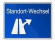 Schild Standort Wechsel