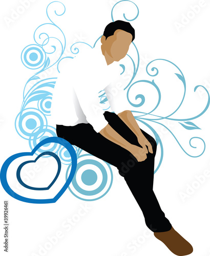Illustration: Modern man Modern man