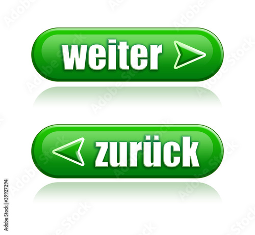 Illustration: Buttons: weiter & zurück Buttons: weiter & zurück