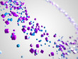 Illustration: 3d rendered illustration of some floating colorful cubes 3d rendered illustration of some floating colorful cubes