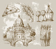 hand drawn of Rome