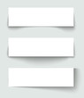 Set of banners with different shadows. Set of banners with different shadows.