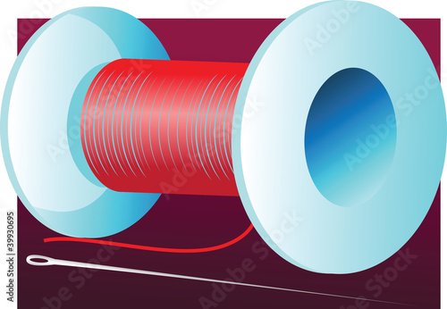 Illustration: Tag and needle Tag and needle