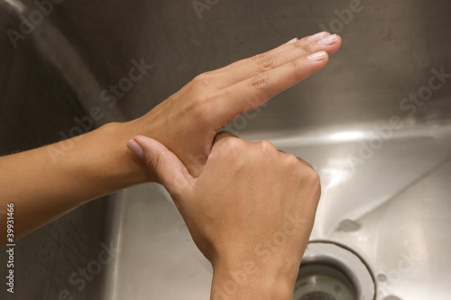 Photo: Woman Washing Hands Woman Washing Hands