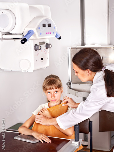 Photo: Child with doctor radiologist. Child with doctor radiologist.