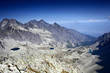 High mountain range landscape, nature