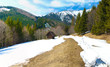 Spring alpine panorama Spring alpine panorama