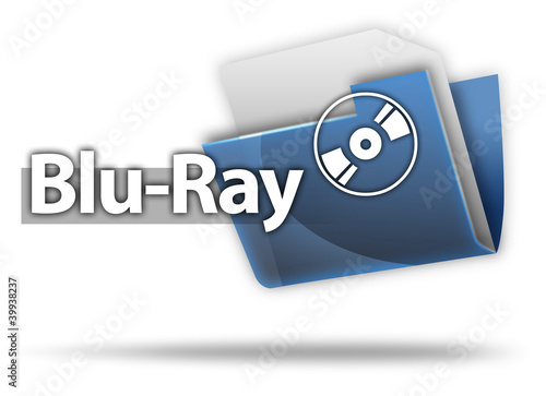 Illustration: 3D Style Folder Icon "Blu-Ray" 3D Style Folder Icon "Blu-Ray"
