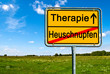 Ortsschild Heuschnupfen Therapie