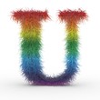 Texteffekt Haare Regenbogen U