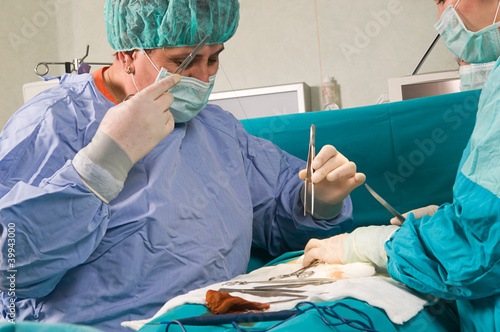 Photo: Medical team performing an operation Medical team performing an operation
