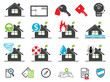 Estate insurance icons