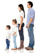 Family in a row