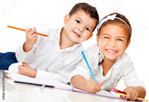 Photo: Kids coloring Kids coloring