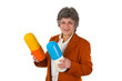 Seniorin mit Pillen