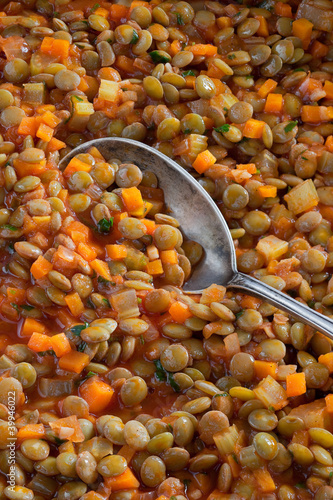 Photo: Lentils with vegetables Lentils with vegetables