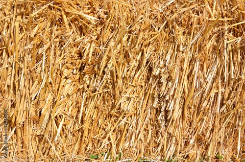 Photo: close up of straw as background or texture close up of straw as background or texture