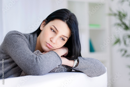 Photo: Portrait of a sad woman Portrait of a sad woman