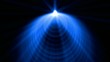 blue cone top launch dazzling rays light,pyramid and god laser,