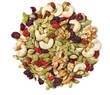 Trail mix on white