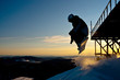 Snowboard freeride in Siberia