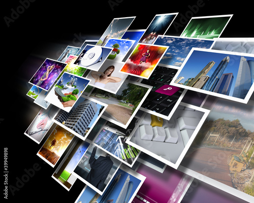 Illustration: Screens with images flow Screens with images flow