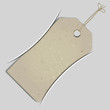 Grey background with tag.