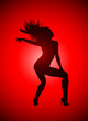 dancing girl vector